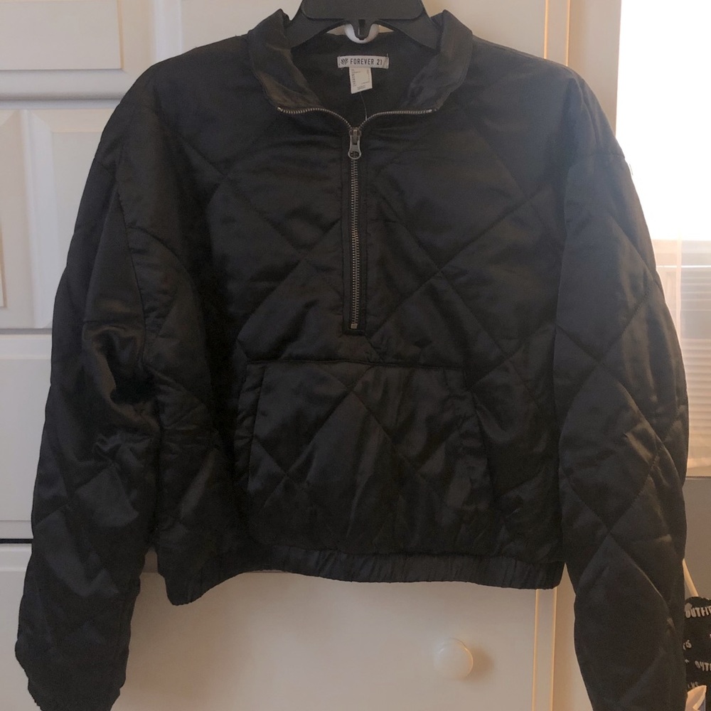 Half-Zip Quilted Puffer Jacket